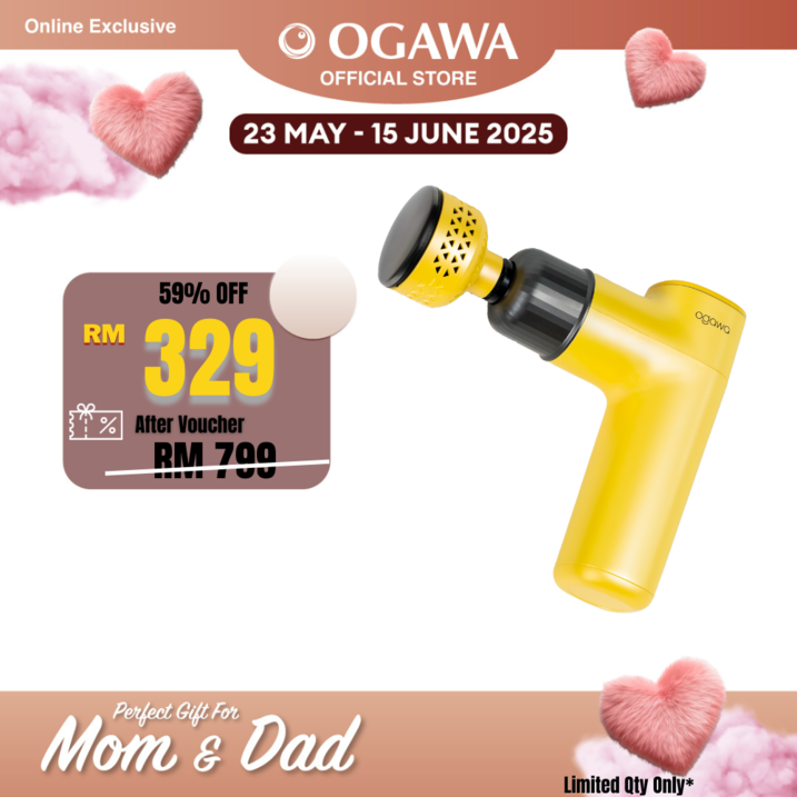 [Apply Code: 6TT31] [New Arrival 2024] ogawa by OGAWA TURBOREVIVE Hot & Cold Massage Gun*